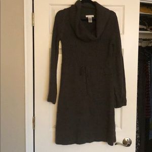 Grey sweater dress